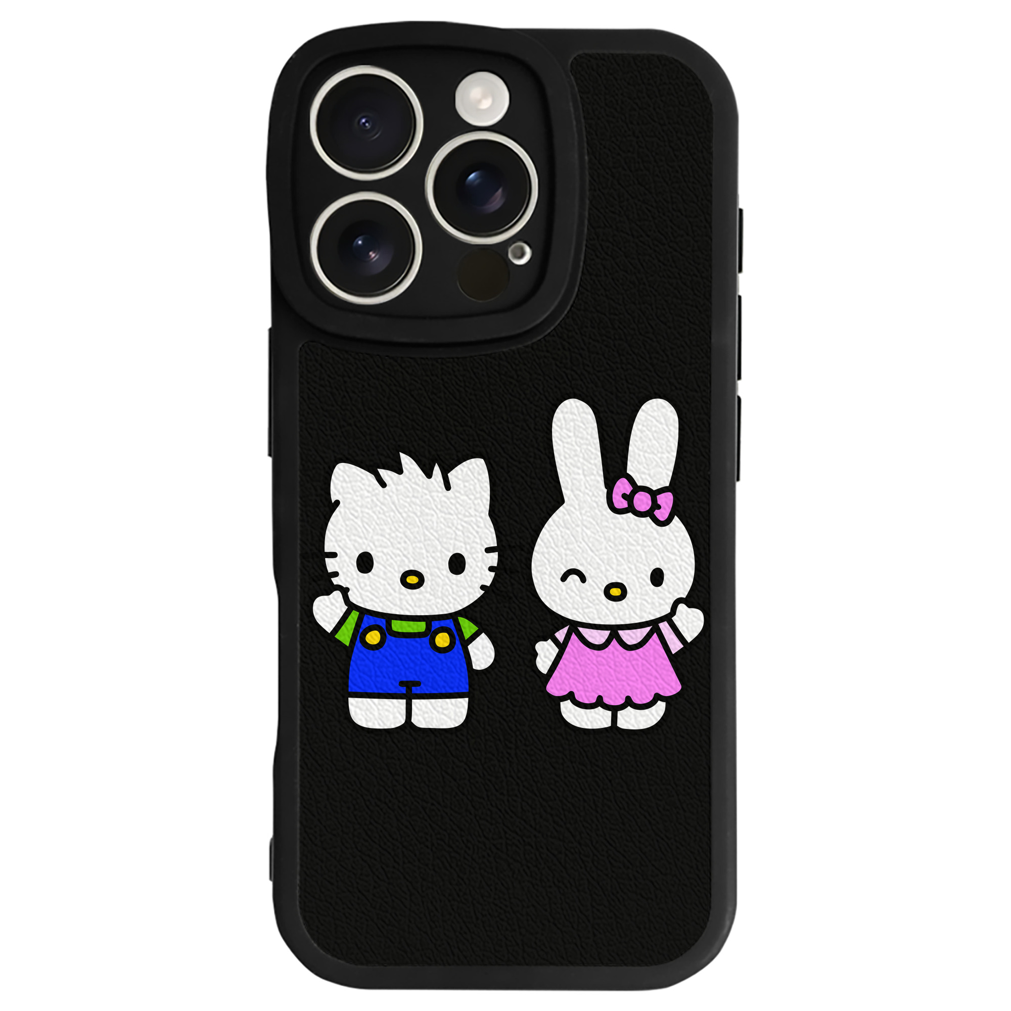 （画像用） Hello Kitty ハローキティ 【iPhone 16シリーズ対応】シリコンスマホケース（レザー調） 材質：シリコン